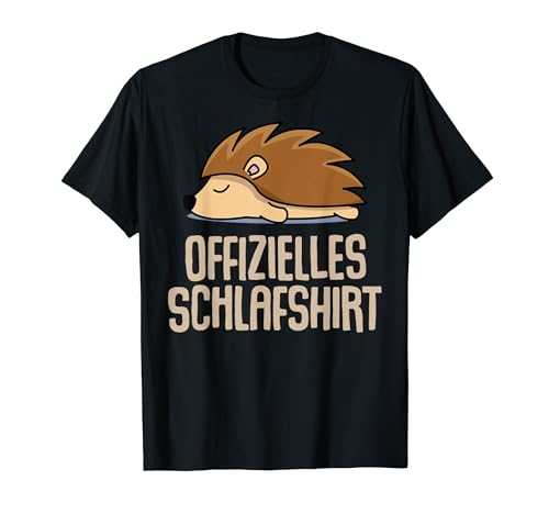 Offizielles Schlafshirt Herren Igel Lustige Geschenke Igel T-Shirt von Lustige Geschenke Damen Shirt Fun Lustige T-Shirts