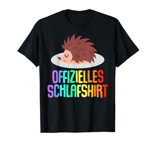 Offizielles Schlafshirt Herren Igel Lustige Geschenke Igel T-Shirt von Lustige Geschenke Damen Shirt Fun Lustige T-Shirts