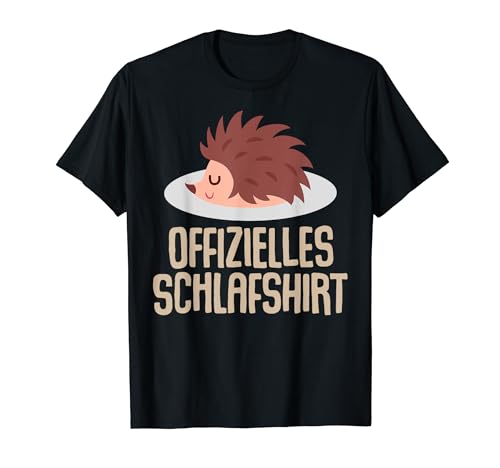 Offizielles Schlafshirt Herren Igel Lustige Geschenke Igel T-Shirt von Lustige Geschenke Damen Shirt Fun Lustige T-Shirts