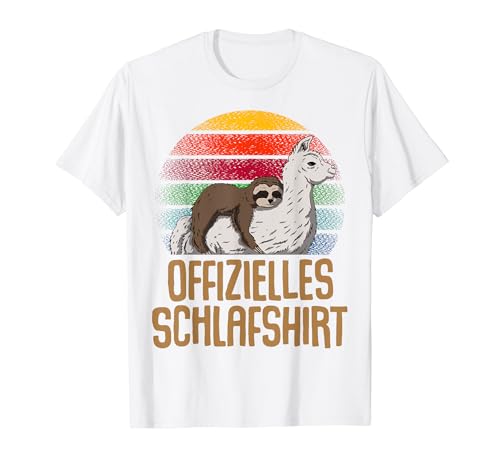 Offizielles Schlafshirt Herren Lama Lustige Geschenke Lama T-Shirt von Lustige Geschenke Damen Shirt Fun Lustige T-Shirts