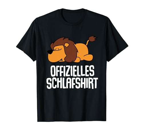 Offizielles Schlafshirt Herren Löwe Lustige Geschenke Löwe T-Shirt von Lustige Geschenke Damen Shirt Fun Lustige T-Shirts