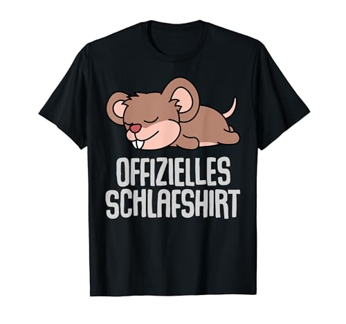 Offizielles Schlafshirt Herren Maus Lustige Geschenke Ratte T-Shirt von Lustige Geschenke Damen Shirt Fun Lustige T-Shirts