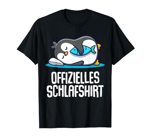 Offizielles Schlafshirt Herren Pinguin Lustige Geschenke Fun T-Shirt von Lustige Geschenke Damen Shirt Fun Lustige T-Shirts