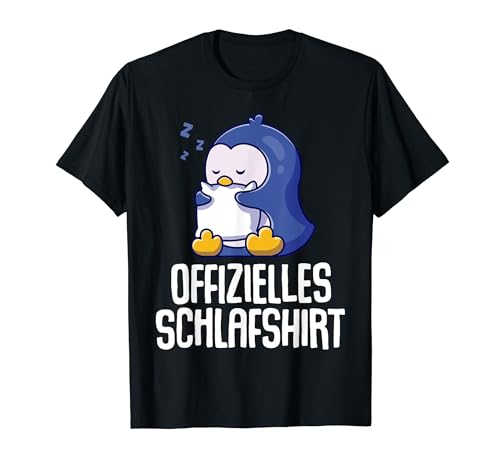 Offizielles Schlafshirt Herren Pinguin Lustige Geschenke Fun T-Shirt von Lustige Geschenke Damen Shirt Fun Lustige T-Shirts