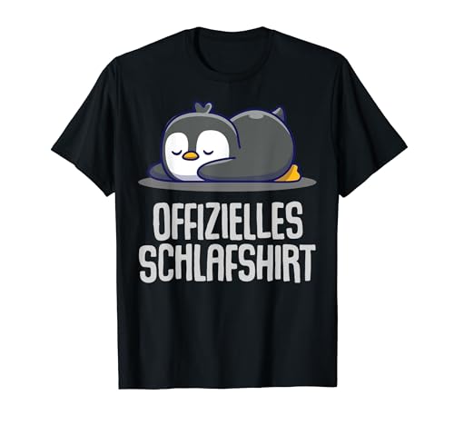 Offizielles Schlafshirt Herren Pinguin Lustige Geschenke Fun T-Shirt von Lustige Geschenke Damen Shirt Fun Lustige T-Shirts