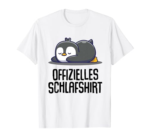 Offizielles Schlafshirt Herren Pinguin Lustige Geschenke Fun T-Shirt von Lustige Geschenke Damen Shirt Fun Lustige T-Shirts