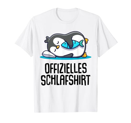 Offizielles Schlafshirt Herren Pinguin Lustige Geschenke Fun T-Shirt von Lustige Geschenke Damen Shirt Fun Lustige T-Shirts