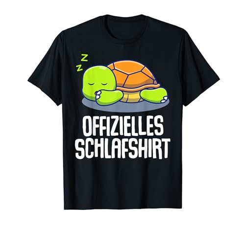 Offizielles Schlafshirt Herren Schildkröte Lustige Geschenke T-Shirt von Lustige Geschenke Damen Shirt Fun Lustige T-Shirts