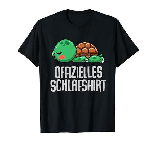 Offizielles Schlafshirt Herren Schildkröte Lustige Geschenke T-Shirt von Lustige Geschenke Damen Shirt Fun Lustige T-Shirts