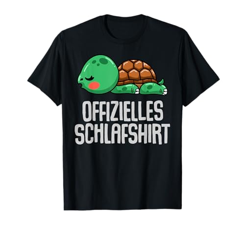 Offizielles Schlafshirt Herren Schildkröte Lustige Geschenke T-Shirt von Lustige Geschenke Damen Shirt Fun Lustige T-Shirts