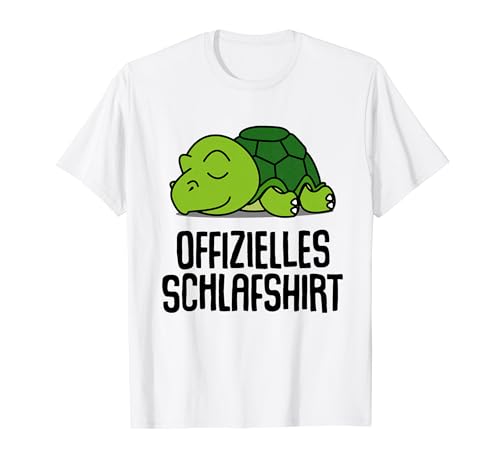 Offizielles Schlafshirt Herren Schildkröte Lustige Geschenke T-Shirt von Lustige Geschenke Damen Shirt Fun Lustige T-Shirts