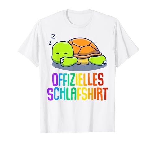 Offizielles Schlafshirt Herren Schildkröte Lustige Geschenke T-Shirt von Lustige Geschenke Damen Shirt Fun Lustige T-Shirts