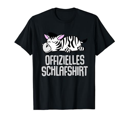 Offizielles Schlafshirt Herren Zebra Lustige Geschenke Zebra T-Shirt von Lustige Geschenke Damen Shirt Fun Lustige T-Shirts