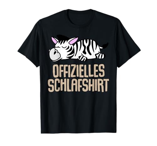 Offizielles Schlafshirt Herren Zebra Lustige Geschenke Zebra T-Shirt von Lustige Geschenke Damen Shirt Fun Lustige T-Shirts