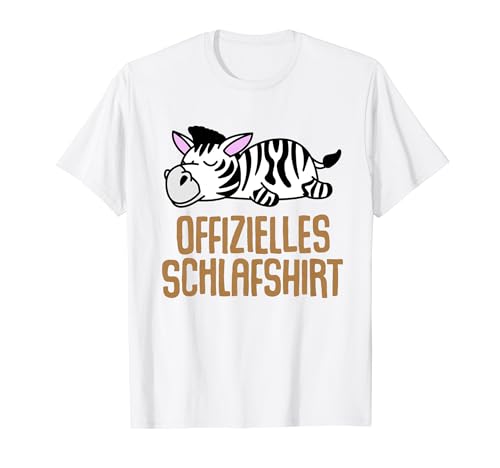 Offizielles Schlafshirt Herren Zebra Lustige Geschenke Zebra T-Shirt von Lustige Geschenke Damen Shirt Fun Lustige T-Shirts