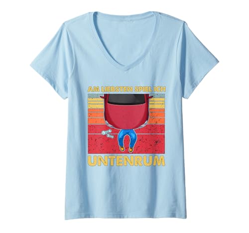 Damen Kfz Mechaniker Schrauber Mechatroniker Spruch T-Shirt mit V-Ausschnitt Damen Kfz Mechaniker Schrauber Mechatroniker Spruch T-Shirt mit V-Ausschnitt von Lustige Geschenke Für Automechaniker