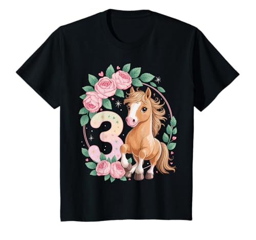 3. Geburtstag Pferd Mädchen 3 Jahre Pferde Deko Reiten Pony T-Shirt 3. Geburtstag Pferd Mädchen 3 Jahre Pferde Deko Reiten Pony T-Shirt von Lustige Geschenke Reiten und Pferde Geburtstag