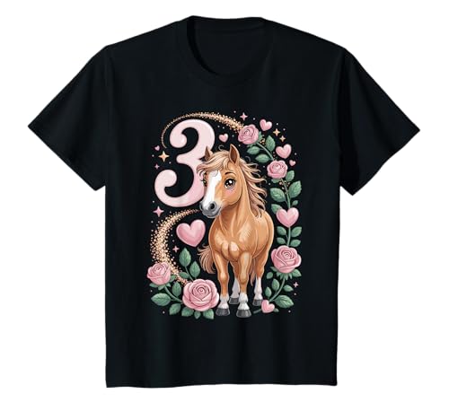 3. Geburtstag Pferd Mädchen 3 Jahre Pferde Deko Reiten Pony T-Shirt 3. Geburtstag Pferd Mädchen 3 Jahre Pferde Deko Reiten Pony T-Shirt von Lustige Geschenke Reiten und Pferde Geburtstag
