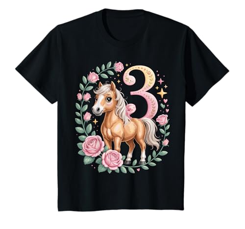 3. Geburtstag Pferd Mädchen 3 Jahre Pferde Deko Reiten Pony T-Shirt 3. Geburtstag Pferd Mädchen 3 Jahre Pferde Deko Reiten Pony T-Shirt von Lustige Geschenke Reiten und Pferde Geburtstag