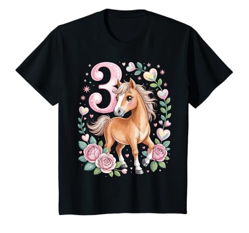 3. Geburtstag Pferd Mädchen 3 Jahre Pferde Deko Reiten Pony T-Shirt 3. Geburtstag Pferd Mädchen 3 Jahre Pferde Deko Reiten Pony T-Shirt von Lustige Geschenke Reiten und Pferde Geburtstag