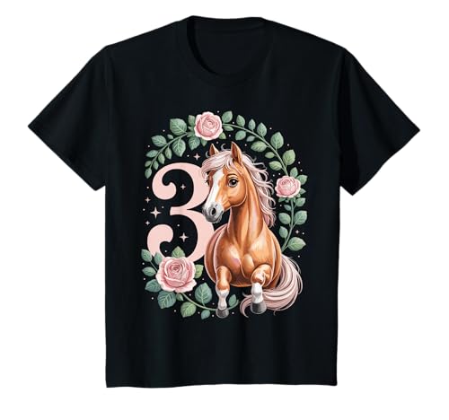 3. Geburtstag Pferd Mädchen 3 Jahre Pferde Deko Reiten Pony T-Shirt 3. Geburtstag Pferd Mädchen 3 Jahre Pferde Deko Reiten Pony T-Shirt von Lustige Geschenke Reiten und Pferde Geburtstag