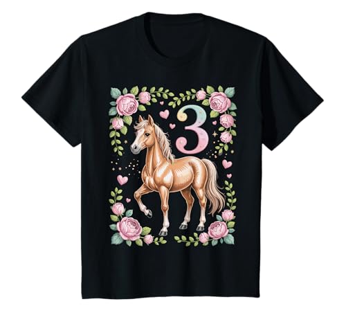 3. Geburtstag Pferd Mädchen 3 Jahre Pferde Deko Reiten Pony T-Shirt 3. Geburtstag Pferd Mädchen 3 Jahre Pferde Deko Reiten Pony T-Shirt von Lustige Geschenke Reiten und Pferde Geburtstag