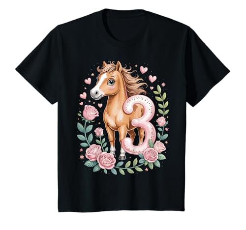 3. Geburtstag Pferd Mädchen 3 Jahre Pferde Deko Reiten Pony T-Shirt 3. Geburtstag Pferd Mädchen 3 Jahre Pferde Deko Reiten Pony T-Shirt von Lustige Geschenke Reiten und Pferde Geburtstag