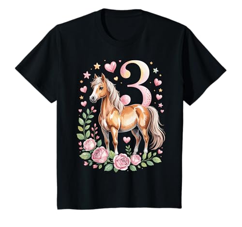 3. Geburtstag Pferd Mädchen 3 Jahre Pferde Deko Reiten Pony T-Shirt 3. Geburtstag Pferd Mädchen 3 Jahre Pferde Deko Reiten Pony T-Shirt von Lustige Geschenke Reiten und Pferde Geburtstag