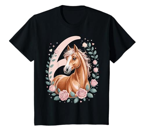6. Geburtstag Pferd Mädchen 6 Jahre Pferde Deko Reiten Pony T-Shirt 6. Geburtstag Pferd Mädchen 6 Jahre Pferde Deko Reiten Pony T-Shirt von Lustige Geschenke Reiten und Pferde Geburtstag