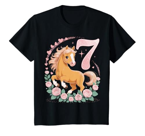 7. Geburtstag Pferd Mädchen 7 Jahre Pferde Deko Reiten Pony T-Shirt 7. Geburtstag Pferd Mädchen 7 Jahre Pferde Deko Reiten Pony T-Shirt von Lustige Geschenke Reiten und Pferde Geburtstag