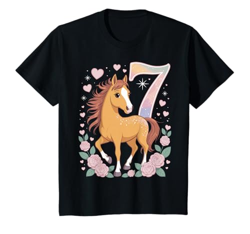 7. Geburtstag Pferd Mädchen 7 Jahre Pferde Deko Reiten Pony T-Shirt 7. Geburtstag Pferd Mädchen 7 Jahre Pferde Deko Reiten Pony T-Shirt von Lustige Geschenke Reiten und Pferde Geburtstag