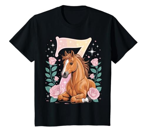 7. Geburtstag Pferd Mädchen 7 Jahre Pferde Deko Reiten Pony T-Shirt 7. Geburtstag Pferd Mädchen 7 Jahre Pferde Deko Reiten Pony T-Shirt von Lustige Geschenke Reiten und Pferde Geburtstag