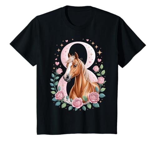 8. Geburtstag Pferd Mädchen 8 Jahre Pferde Deko Reiten Pony T-Shirt 8. Geburtstag Pferd Mädchen 8 Jahre Pferde Deko Reiten Pony T-Shirt von Lustige Geschenke Reiten und Pferde Geburtstag