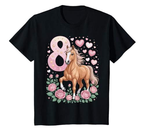 8. Geburtstag Pferd Mädchen 8 Jahre Pferde Deko Reiten Pony T-Shirt 8. Geburtstag Pferd Mädchen 8 Jahre Pferde Deko Reiten Pony T-Shirt von Lustige Geschenke Reiten und Pferde Geburtstag