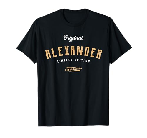 Lustige Geschenke für Alexander Alexander Limited Edition T-Shirt, Herren, Erwachsene, ältere Kinder, Schwarz, S, Kurzarm, T-Shirt Lustige Geschenke für Alexander Alexander Limited Edition T-Shirt, Herren, Erwachsene, ältere Kinder, Schwarz, S, Kurzarm, T-Shirt von Lustige Geschenke für Alexander