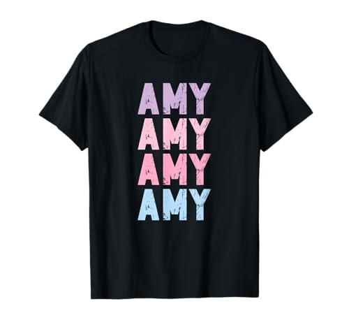 Pastellfarbenes Mädchen Design Stylisches Motiv Amy T-Shirt Pastellfarbenes Mädchen Design Stylisches Motiv Amy T-Shirt von Lustige Geschenke für Amy