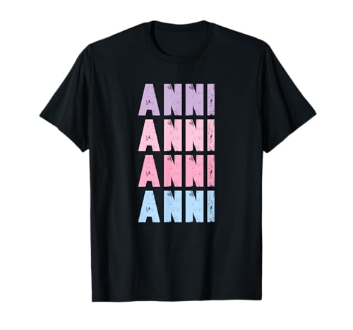 Pastellfarbenes Mädchen Design Stylisches Motiv Anni T-Shirt Pastellfarbenes Mädchen Design Stylisches Motiv Anni T-Shirt von Lustige Geschenke für Anni