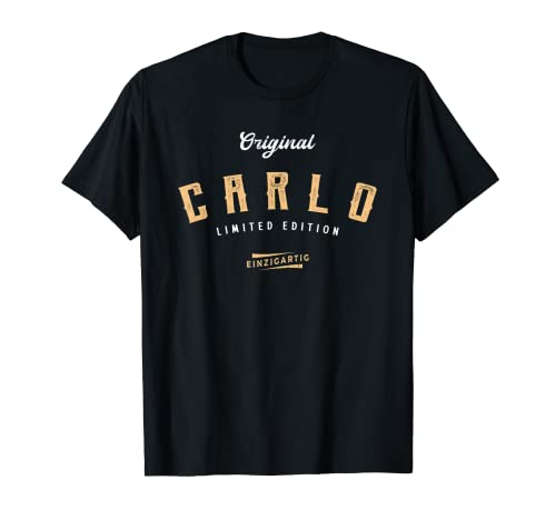 Herren Carlo Limited Edition T-Shirt Herren Carlo Limited Edition T-Shirt von Lustige Geschenke für Carlo