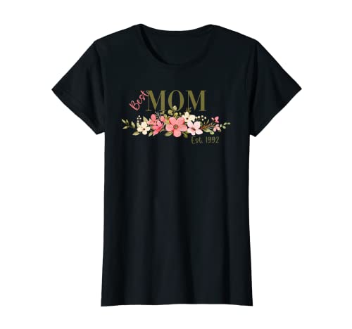 Damen Beste Mama seit 1992 Lustiges Muttertagsgeschenk Muttertag T-Shirt von Lustige Geschenke für Damen Muttertag Geburtstag