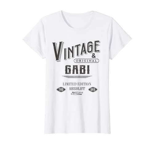 Damen Gabi Vintage T-Shirt Damen Gabi Vintage T-Shirt von Lustige Geschenke für Gabi