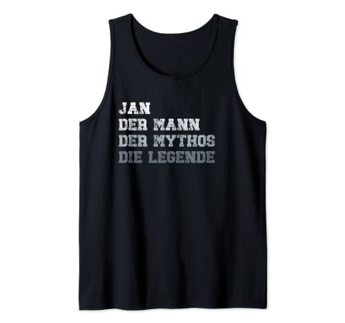 Herren Jan der Mann der Mythos die Legende Tank Top Herren Jan der Mann der Mythos die Legende Tank Top von Lustige Geschenke für Jan