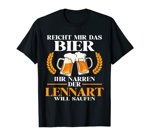Herren Lennart Lustiger Bier Spruch Name Geburtstag T-Shirt Herren Lennart Lustiger Bier Spruch Name Geburtstag T-Shirt von Lustige Geschenke für Lennart