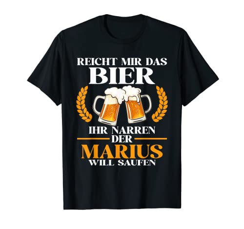 Herren Marius Lustiger Bier Spruch Name Geburtstag T-Shirt Herren Marius Lustiger Bier Spruch Name Geburtstag T-Shirt von Lustige Geschenke für Marius