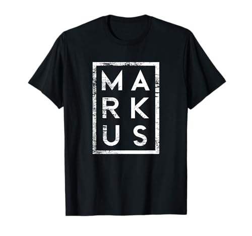 Lustige Geschenke für Markus T-Shirt, Herren, Unisex Kinder, Väter, Unisex-Erwachsene, Kurzarm, T-Shirt, Klassisch, Schwarz, Klein, EU S Lustige Geschenke für Markus T-Shirt, Herren, Unisex Kinder, Väter, Unisex-Erwachsene, Kurzarm, T-Shirt, Klassisch, Schwarz, Klein, EU S von Lustige Geschenke für Markus