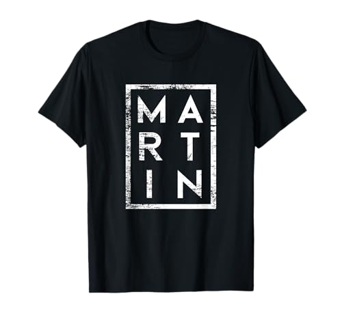 Lustige Geschenke für Martin T-Shirt, Männer, Unisex-Erwachsene, Kurzarm, Klassisch, Schwarz, Klein, EU 42/44 von Lustige Geschenke für Martin