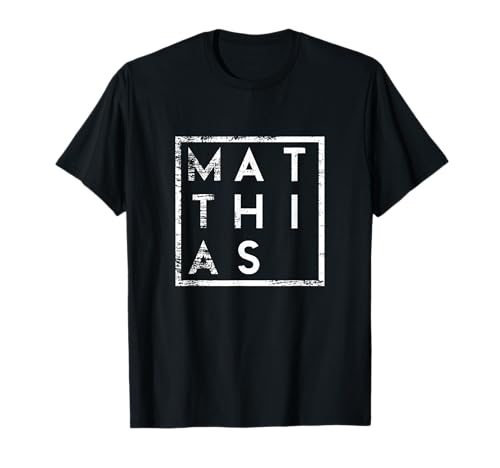 Lustige Geschenke für Matthias T-Shirt, Herren, Schwarz, S, Klassisch, Kurzarm, Matthias Minimalismus Motiv Lustige Geschenke für Matthias T-Shirt, Herren, Schwarz, S, Klassisch, Kurzarm, Matthias Minimalismus Motiv von Lustige Geschenke für Matthias