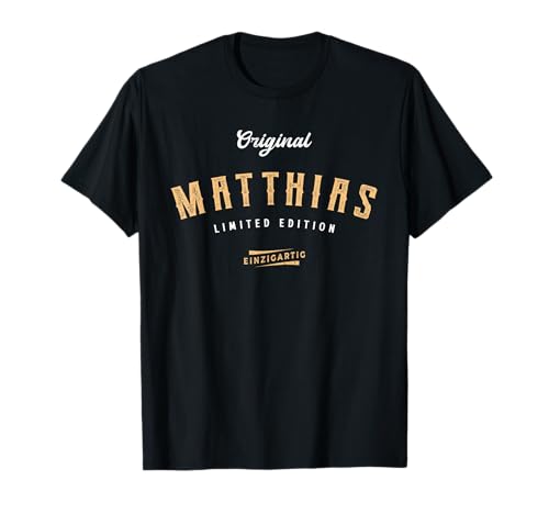 Lustige Geschenke für Matthias T-Shirt, Herren, Unisex Kinder, Schwarz, S, Kurzarm, Klassisch, Einzigartiges Matthias Motiv, Lustige Überraschung Lustige Geschenke für Matthias T-Shirt, Herren, Unisex Kinder, Schwarz, S, Kurzarm, Klassisch, Einzigartiges Matthias Motiv, Lustige Überraschung von Lustige Geschenke für Matthias
