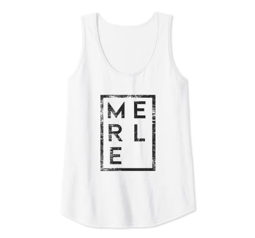 Damen Merle Minimalismus Tank Top von Lustige Geschenke für Merle