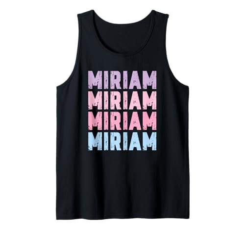 Pastellfarbenes Mädchen Design Stylisches Motiv Miriam Tank Top von Lustige Geschenke für Miriam