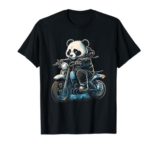 Lustige Geschenke für Panda Fans & Motorradfahrer Panda fährt Motorrad Biker Pandabär Motorradfahrer Geschenk T-Shirt Schwarz Unisex Kinder/Erwachsene Klein U-Ausschnitt Kurzarm Lustige Geschenke für Panda Fans & Motorradfahrer Panda fährt Motorrad Biker Pandabär Motorradfahrer Geschenk T-Shirt Schwarz Unisex Kinder/Erwachsene Klein U-Ausschnitt Kurzarm von Lustige Geschenke für Panda Fans & Motorradfahrer